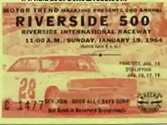 Riverside 500 - tiquet