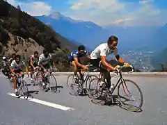 TOUR DE 1977-MERCKX-THURAU-AJA-AGOSTINHO- RAIMOND MARTIN-POZO-etapa morzine-chamonix