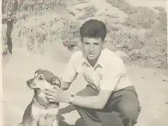 manolete con su perro ministro