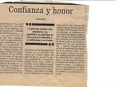 confianza y honor