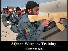 Si no tenemos armamento nos lo inventamos, Afghanistn
