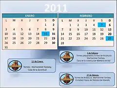 Calendario Enero febrero22