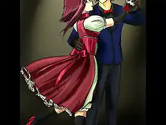 aki y yusei bailando