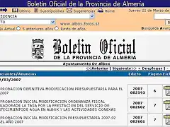 B.O.P. Almeria 22.3.2007