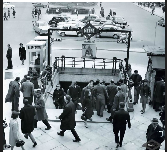 Madrid Metro Puerta del Sol 1968