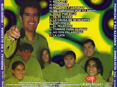 Pazkual Y Su Alegria - Grandes Exitos (1999) Trasera