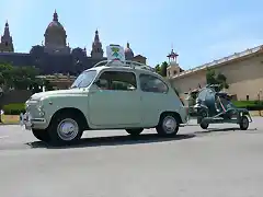 Seat 600 y vespa. Montju?c