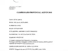 Campeonato provincial de alevines en albox