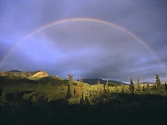 Full Rainbow Fall, Denali National Park, Alaska Full Rainbow Fall, Denali National Park, Alaska
