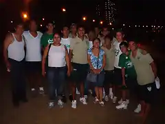 equipo en la playa