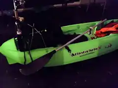 mi kayak listo para la pesca