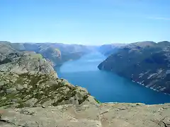 Vista desde el Prekestolen