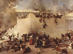 Toma de Jerusalen por los romanos, por David Roberts(1850)