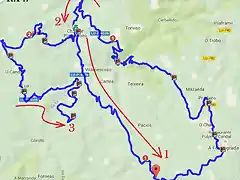 ruta R.P. 7 -Hospital+Ouv+Couso(San Fiz)+Barang?n-MAP