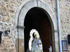 en la puerta