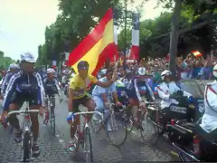 Perico-Tour1988-Bandera Espa?a-Indurain2