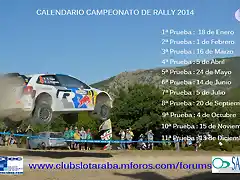 calendario rally 2014