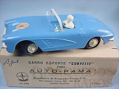 Corvette azul chasis caja blanco con caja Corvette azul chasis caja blanco con caja
