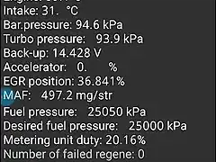 DPF Ralenti caliente menos temp in