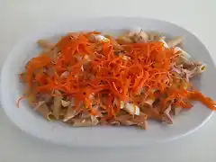 Ensalada de Penne y zanahoria