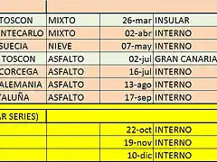 CALENDARIO JLRACING