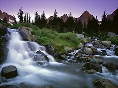 Ediza Creek Falls, Ansel Adams Wilderness, California Ediza Creek Falls, Ansel Adams Wilderness, California