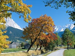 Ehrwald in Autumn, Alps, Tyrol, Austria Ehrwald in Autumn, Alps, Tyrol, Austria