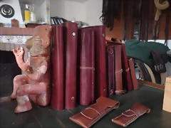 cuadernos cuero