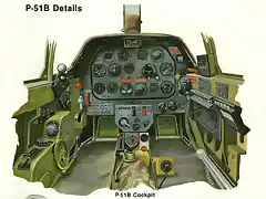 P-51 Mustang cabina