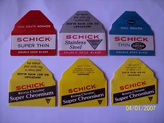 Hojas de afeitar marca Schick.