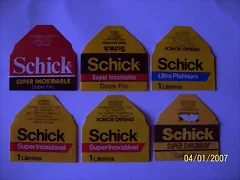 Hojas de afeitar marca Schick.