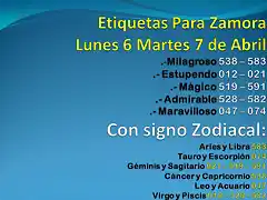 Etiquetas Para Zamora