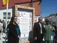 02-Homenaje a Baltasar Queija Vega-Monolito-Alcaldesa y Tte. Coronel Legion Riotinto Foto Paco Salgado