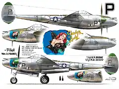 Esquema P-38 EEUU Shady's Lady