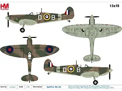 Duglas Bader - SpitfireMkIaDBdrawing2