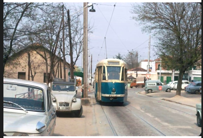 Madrid Tranvia linea 73 1970