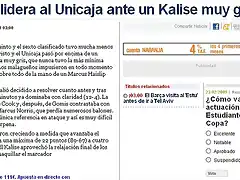 Unicaja contra Kalise por MUNDO DEPORTIVO