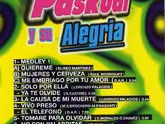 Pazkual Y Su Alegria - Grandes Exitos (1999) Contra Portada