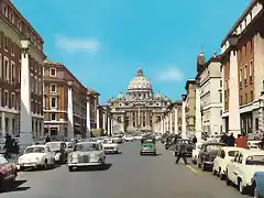 Postcard Roma Italia Via della Conciliazione Tecnograf spa Via Sciuti 128 Palermo 1966a by Alain Mugica,