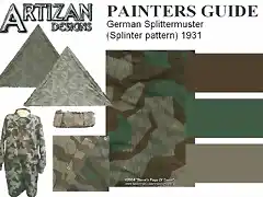 painters guide 1931 German Splittermuster