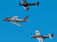 Spitfire Sabre y Mustang