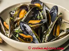 Mejillones al vapor