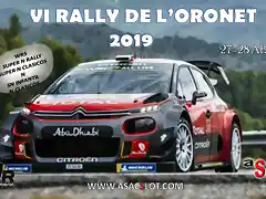 CARTEL VI RALLY DE L?ORONET 2019