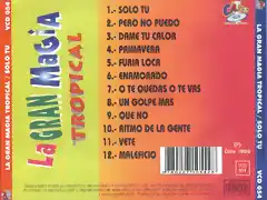 La Gran Magia Tropical - Solo Tu (1999) Trasera