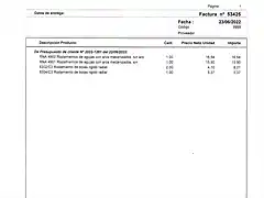 factura ultimos rodamientos