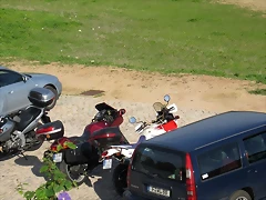 salida a Portugal tres motos y un auto Pedras del Rey 189 salida a Portugal tres motos y un auto Pedras del Rey 189