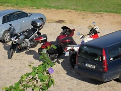 salida a Portugal tres motos y un auto Pedras del Rey 190 salida a Portugal tres motos y un auto Pedras del Rey 190