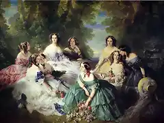 La emperatriz Eugenia y sus damas