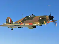 Caza Hawker Hurricane de la RAF en la WWII