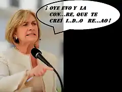 Evelyn Matthei contra Evo